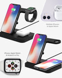 OCOMMO 3in1 Qi Wireless Charger With Watch Charger Insert