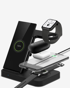 OCOMMO 3in1 Qi Wireless Charger With Watch Charger Insert