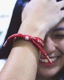 Rastaclat Single Lace Bracelet - Positive Vibes Red